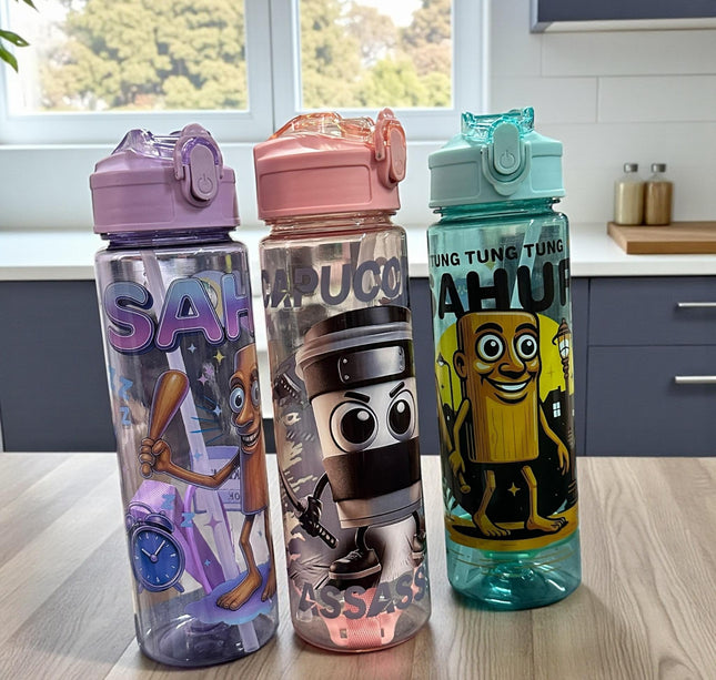 Botella para Agua Colores "Tralalero"