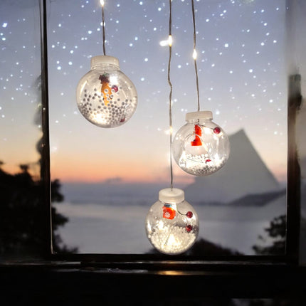 Luces Led colgantes Navideñas en forma de esfera