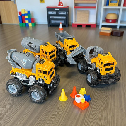 3 Carritos Friccion de Construccion de Juguete $43 c/u