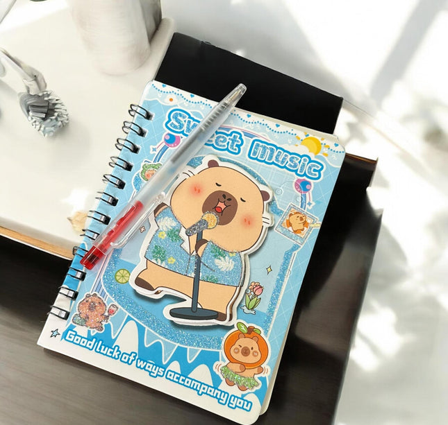 12 Libretas Capibara 3D con Lapicero $7 c/u