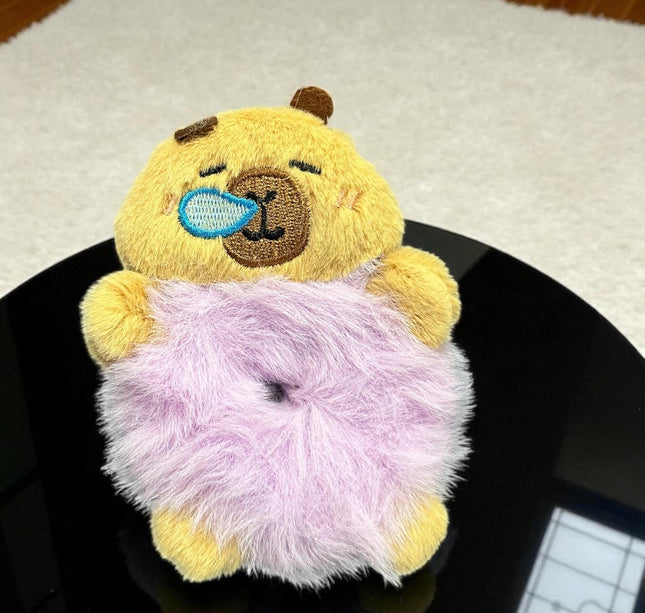 12 Scrunchies Capibaras Peluches $18 c/u