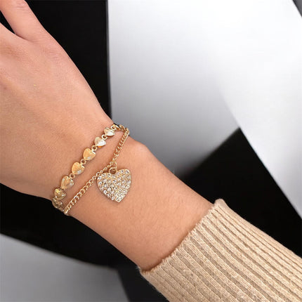 12 Pulseras Doradas con Dije $5.6 c/u