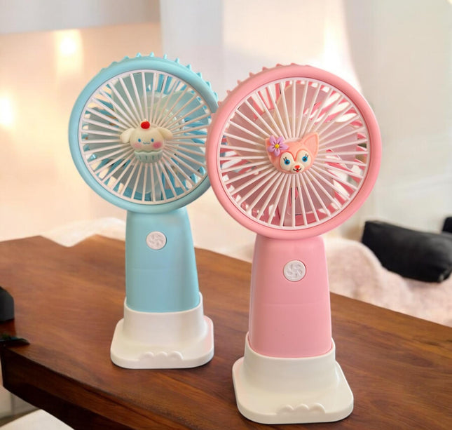 Ventilador de Mano Colores con Base