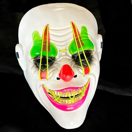 Mascará Halloween Payaso con Luz