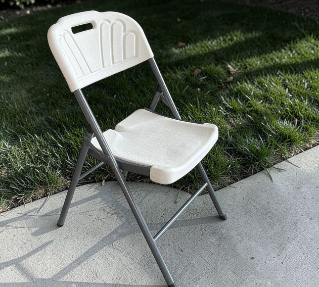 Silla Pleglable Blanca 90cm*45cm