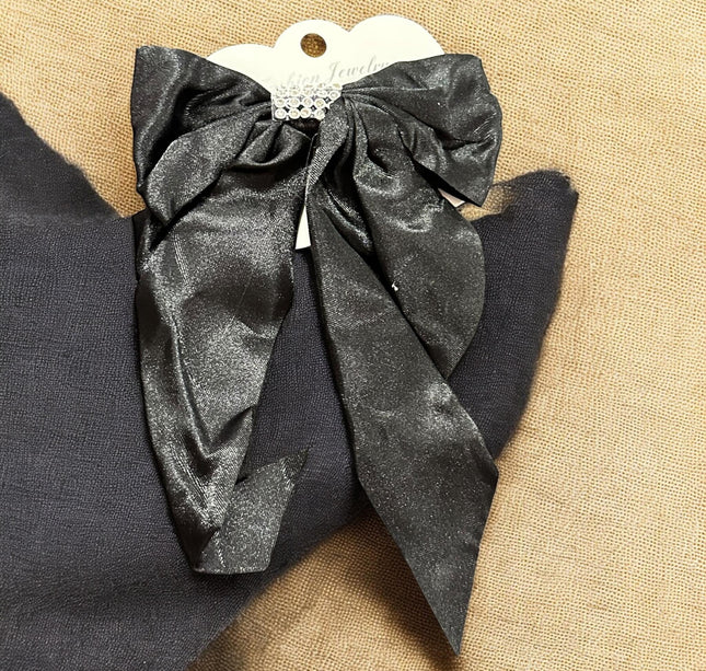12 Moños Coquette con Pedreria Satin $7.9 c/u