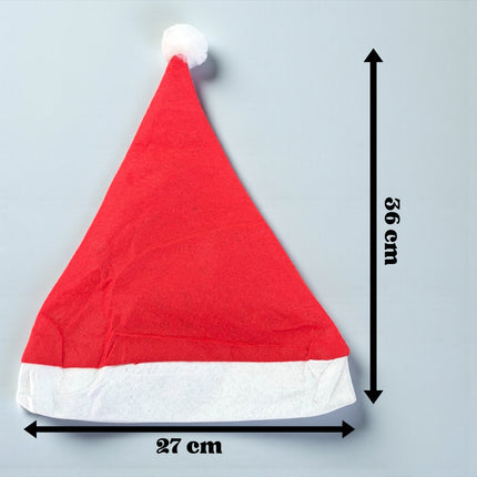 12 Gorro Navideño Santa $4.9 c/u