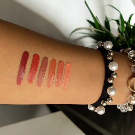 Set 6 Labiales liquidos Nude Plata