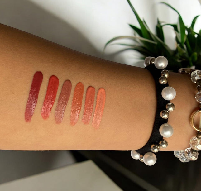 Set 6 Labiales liquidos Nude Plata