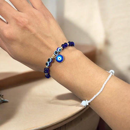 12 Pulseras Ojo Turco Ajustables $6.5 c/u