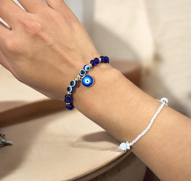 12 Pulseras Ojo Turco Ajustables $6.5 c/u
