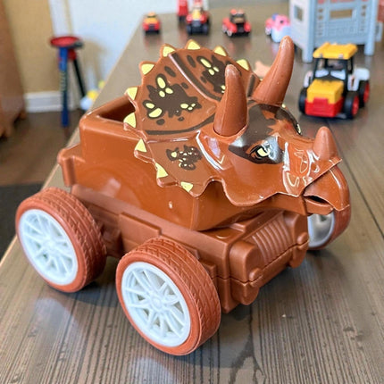 12 Carritos Dinosaurios Colores $14 c/u