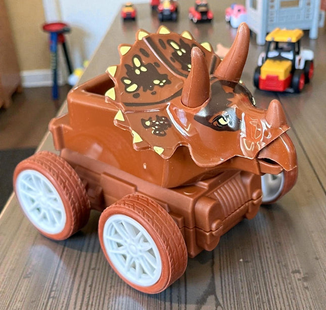 12 Carritos Dinosaurios Colores $14 c/u