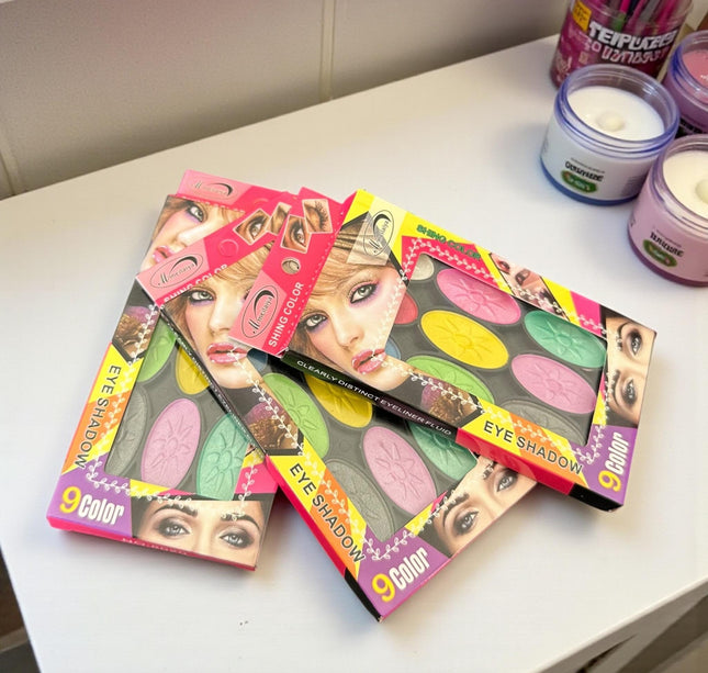 12 Paletas de Sombras 9 Colores $11 c/u