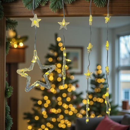 Cortina de Luces en forma de estrella 5 mts navidad