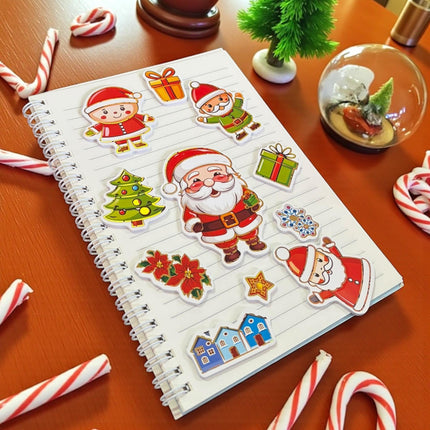 12 Stickers Navideños Santa $18 c/u