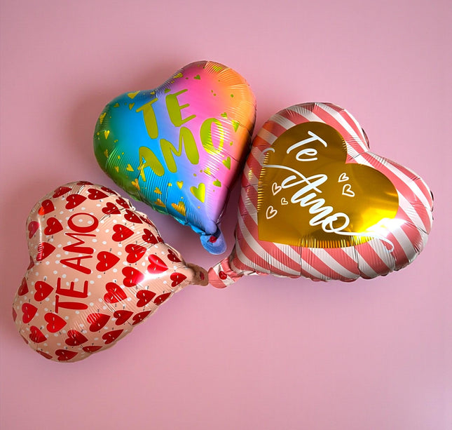 10 Globos Corazon San  Valentin 15 Pulgadas $3.5 c/u