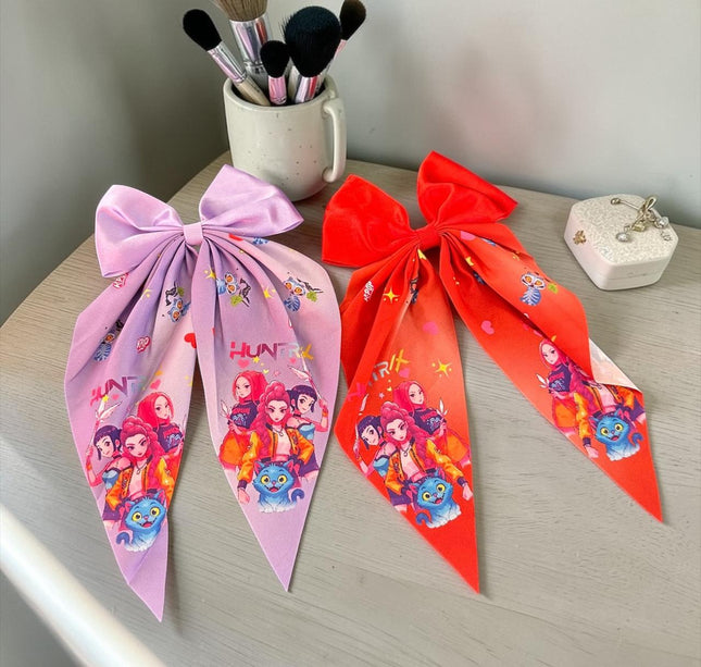 12 Moños Guerreras K-Pop Coquette Satinados $7.9 c/u