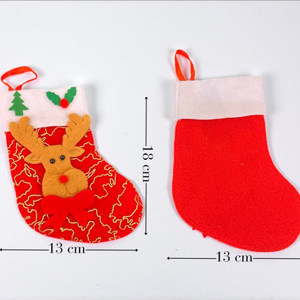 12 Botita Navideña Mediana con Santa $16.29 c/u