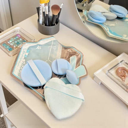 12 Sets Esponjas de Colores para Maquillaje DIferentes Tamaños $8.9 c/u