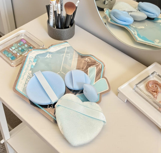 12 Sets Esponjas de Colores para Maquillaje DIferentes Tamaños $8.9 c/u