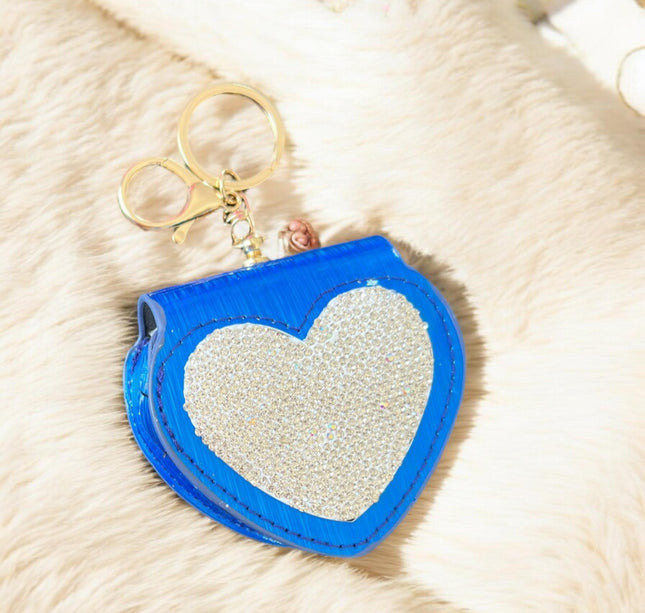 3 Monedero Corazon con Pedrería $59 c/u