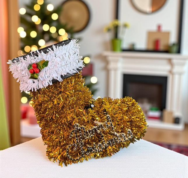 12 Botitas "Merry Christmas" Colores Navidad $23 c/u