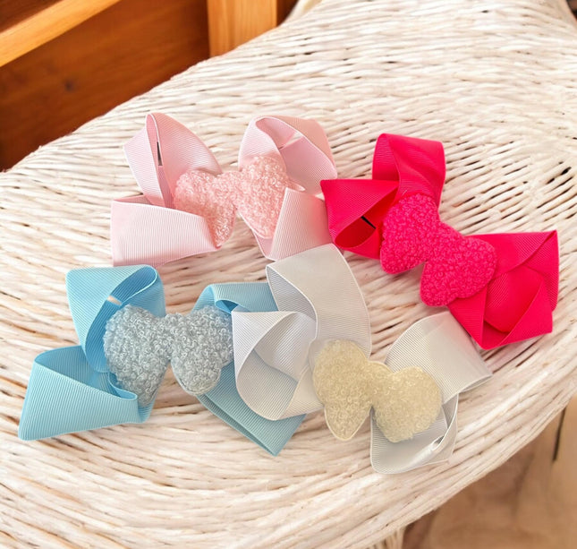 12 Moños Lindos con Figuras Pastel $5.9 c/u