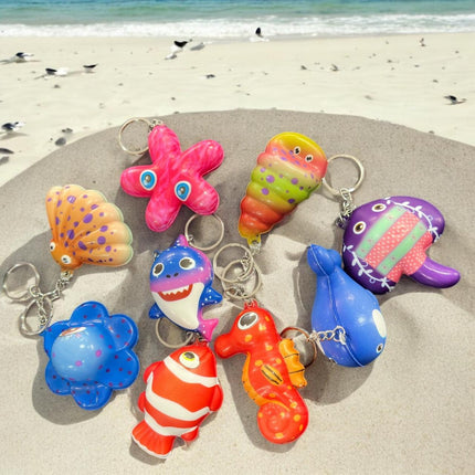 12 Squishies Figuras Del Mar $7 c/u