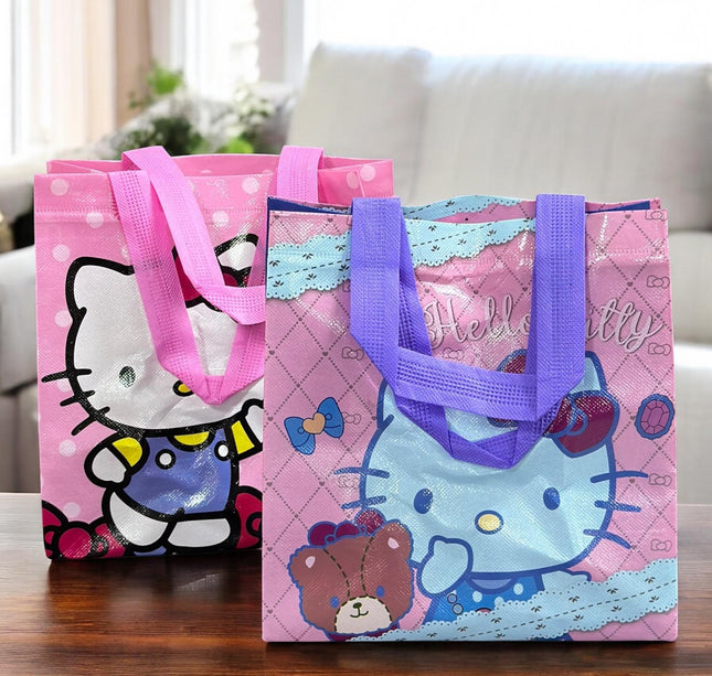 12 Bolsas Reutilizables Kitty/Kuromi $6.75 c/u