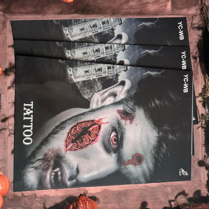 12 STICKERS CICATRIZ HALLOWEEN $8.25 C/U