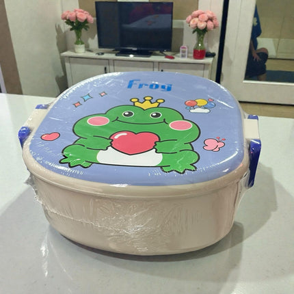 Exclusivo Tienda en linea 💥💎Lonchera Dos Niveles Infantil con Estampado y Cuchara incluida