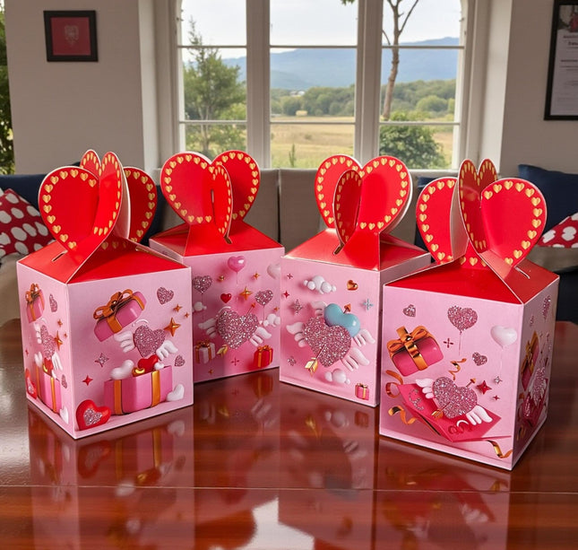 12 Cajita de Regalo Corazon "San Valentin" $3.9 c/u