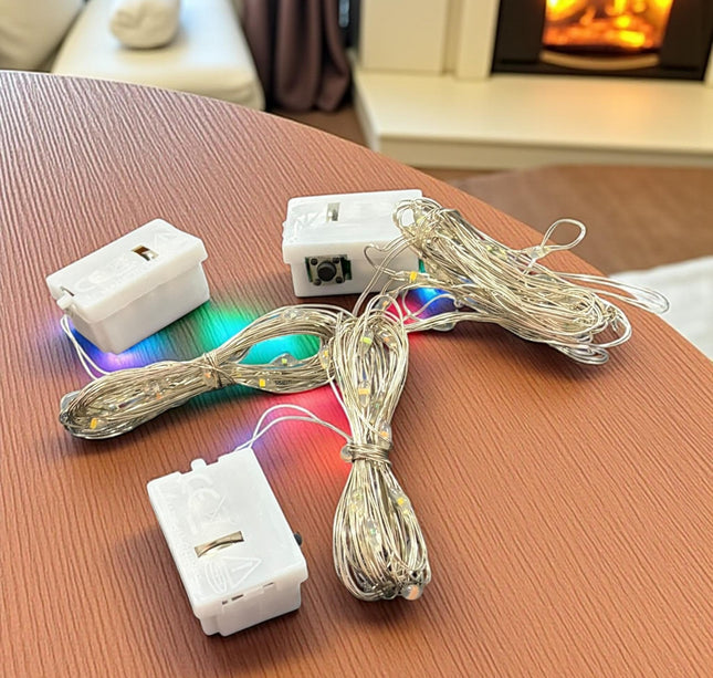 12 Luz de Hadas Colores 2m $4.5 c/u