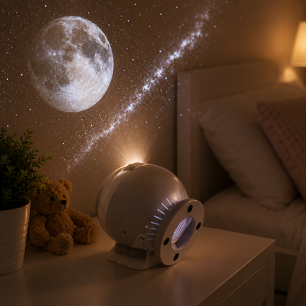 Proyector Galaxias Ajustable Con 12 Cartuchos Intercambiales