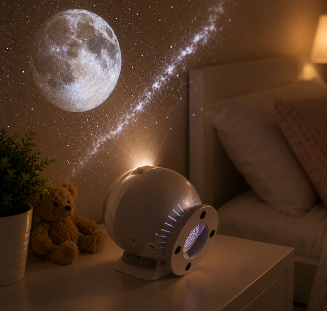 Proyector Galaxias Ajustable Con 12 Cartuchos Intercambiales