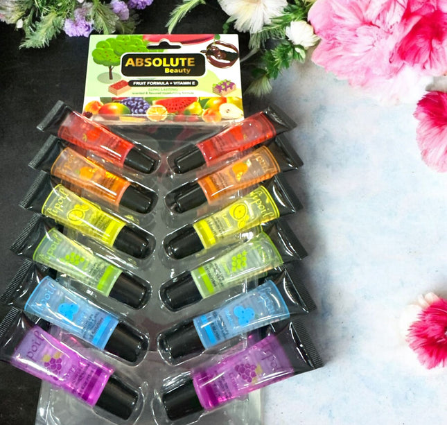 24 Gloss para labios con Aroma a Frutas $4.9 c/u