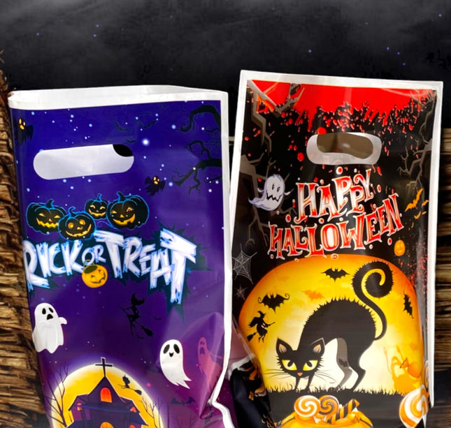 12 Paquetes de Bolsas Halloween $7.5 c/u