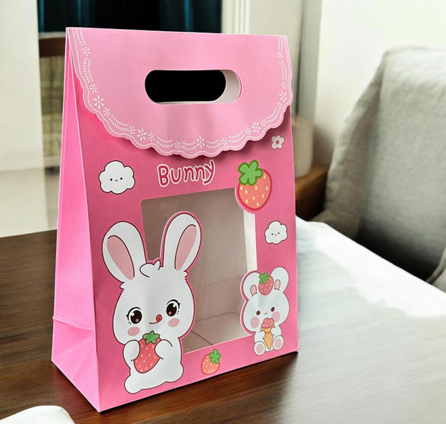 12 Bolsas de Regalo con Ventanilla y Velcro Mediana  $7.2 c/u