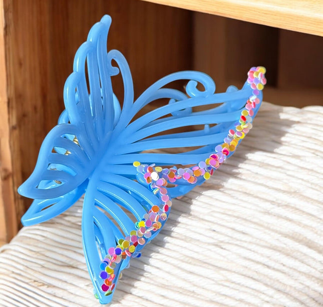 12 Pinzas Premium Mariposa Brillantes $11.5 c/u