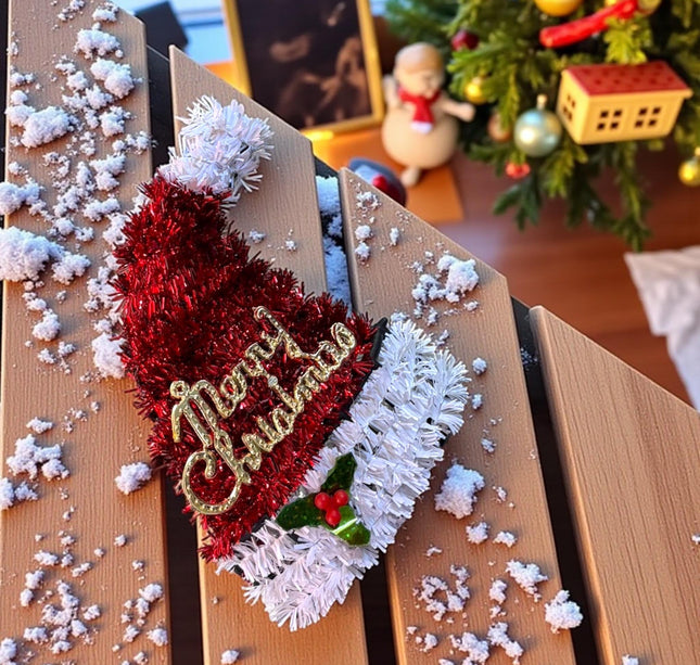 12 Gorritos "Merry Christmas" Colores Navidad $23 c/u