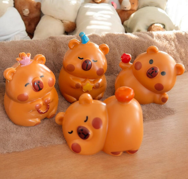 6  Sets 4 Capibaras Adornos Figuras $36 c/u