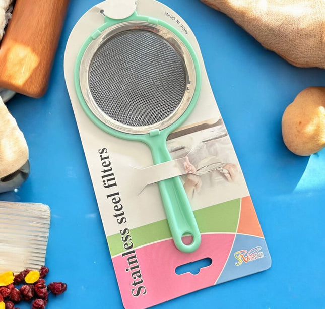 6 Coladores de metal con mago de colores $13.9 c/u