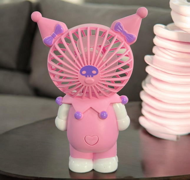 Ventilador Kuromi de Mano Tornasol