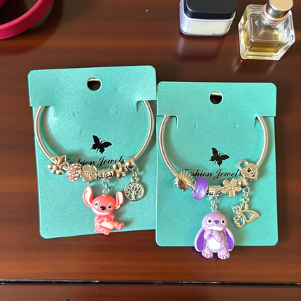 12 Pulseras Stich Tipo Pandora $14 c/u