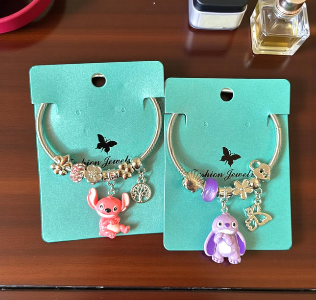 12 Pulseras Stich Tipo Pandora $14 c/u