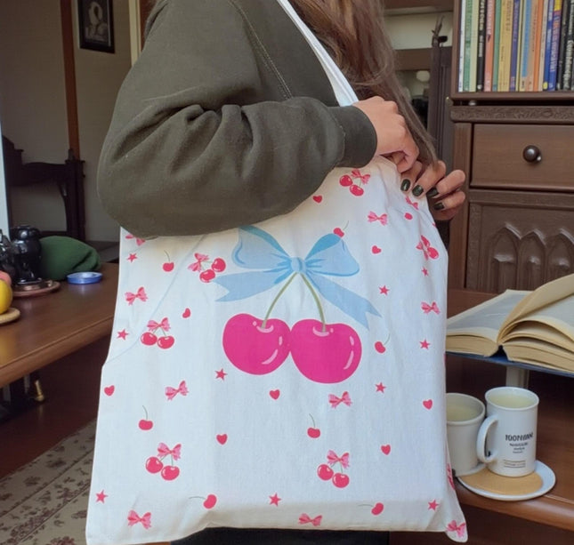 6 Bolsa Tipo Totte Cherrys $29 c/u