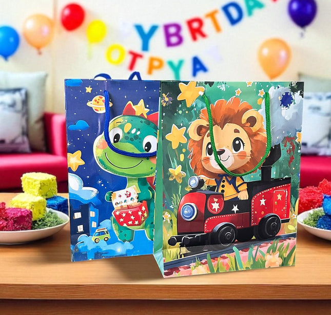 12 Bolsas  de Regalo Decoradas $6.9 c/u