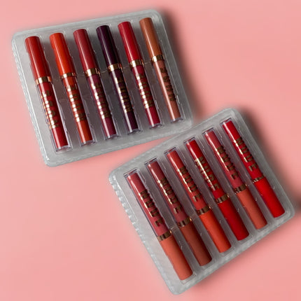 Set Blanco 6 Labiales Líquidos