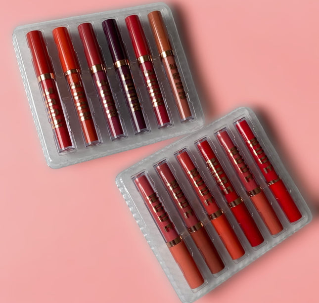 Set Blanco 6 Labiales Líquidos